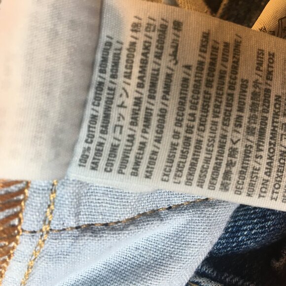 Hollister Jeans Mens Size 32 Button Fly Bootcut Distressed Whiskering Grunge - Picture 16 of 16